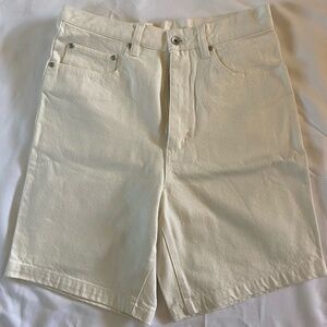 Vintage White Denim Shorts, Size 32